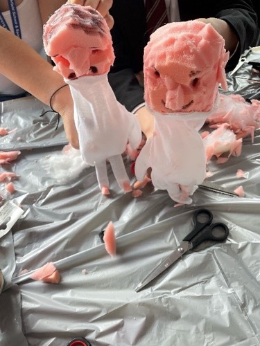 foam crafted figures